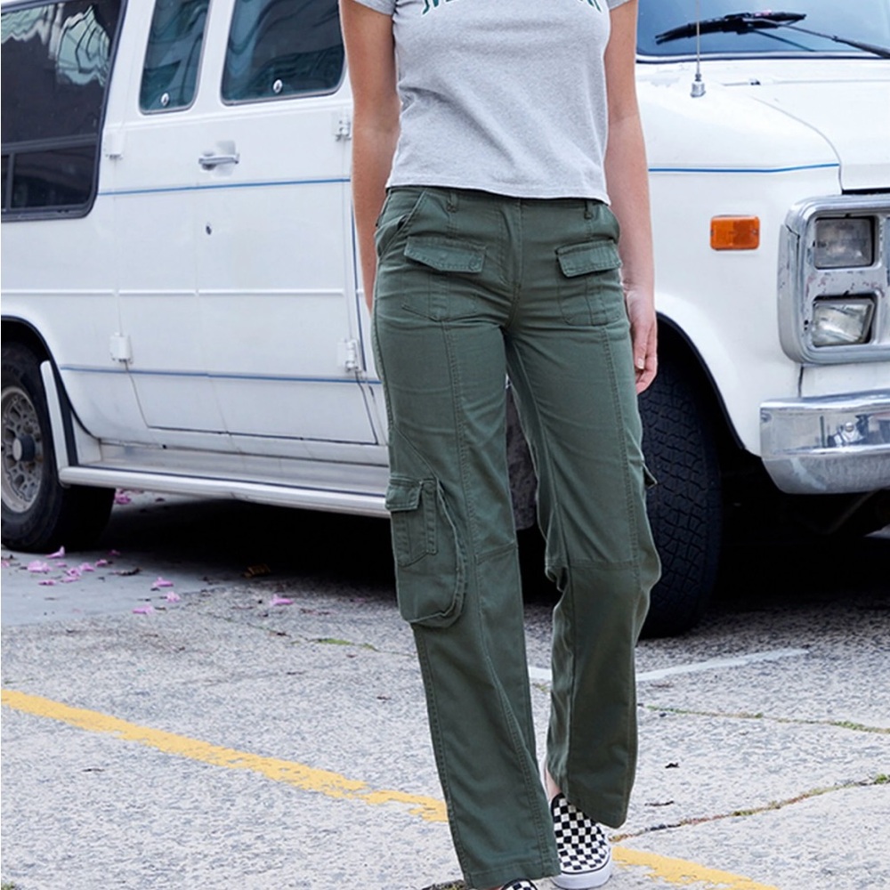 Brandy Melville Green Kim Cargo Pants